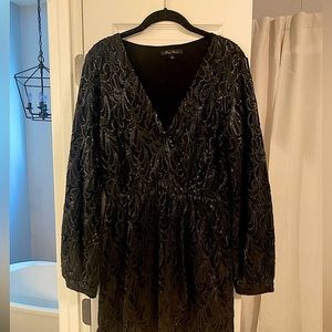 Leather Sequin Dress
